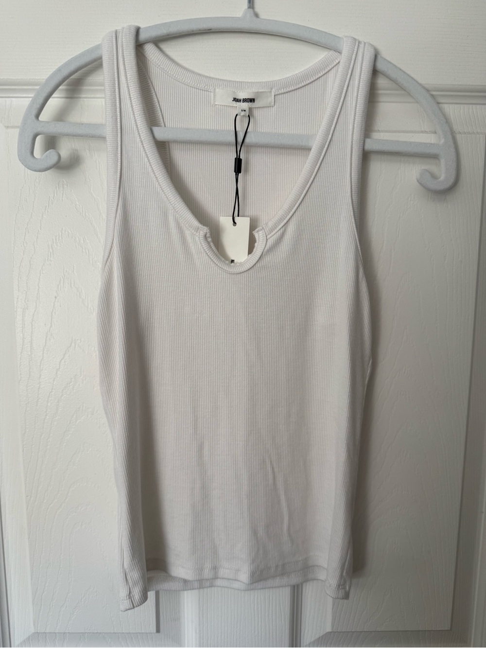 Joah brown Henley tank top